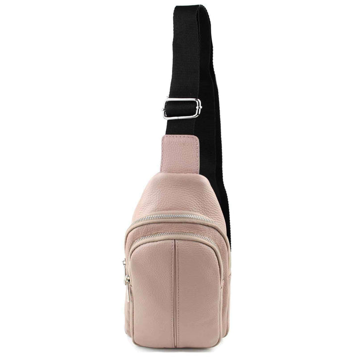 OBC Made IN Italy Leder Tasche Crossbody Bodybag Sling Rucksack Crossover Schultertasche Brusttasche