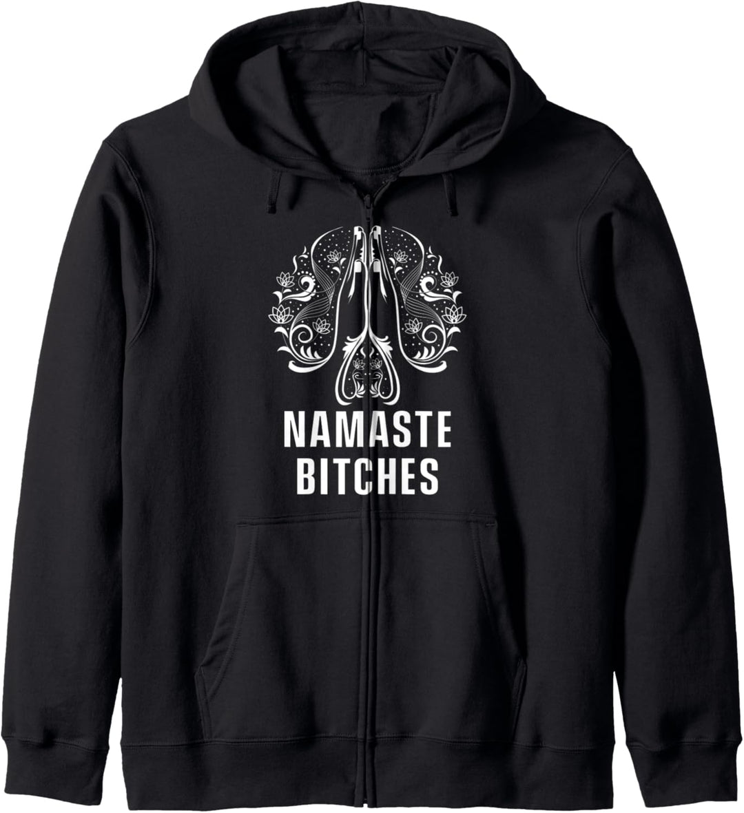 Namaste Betende Hände Mandala Yoga Sport Entspannung Namaste Kapuzenjacke