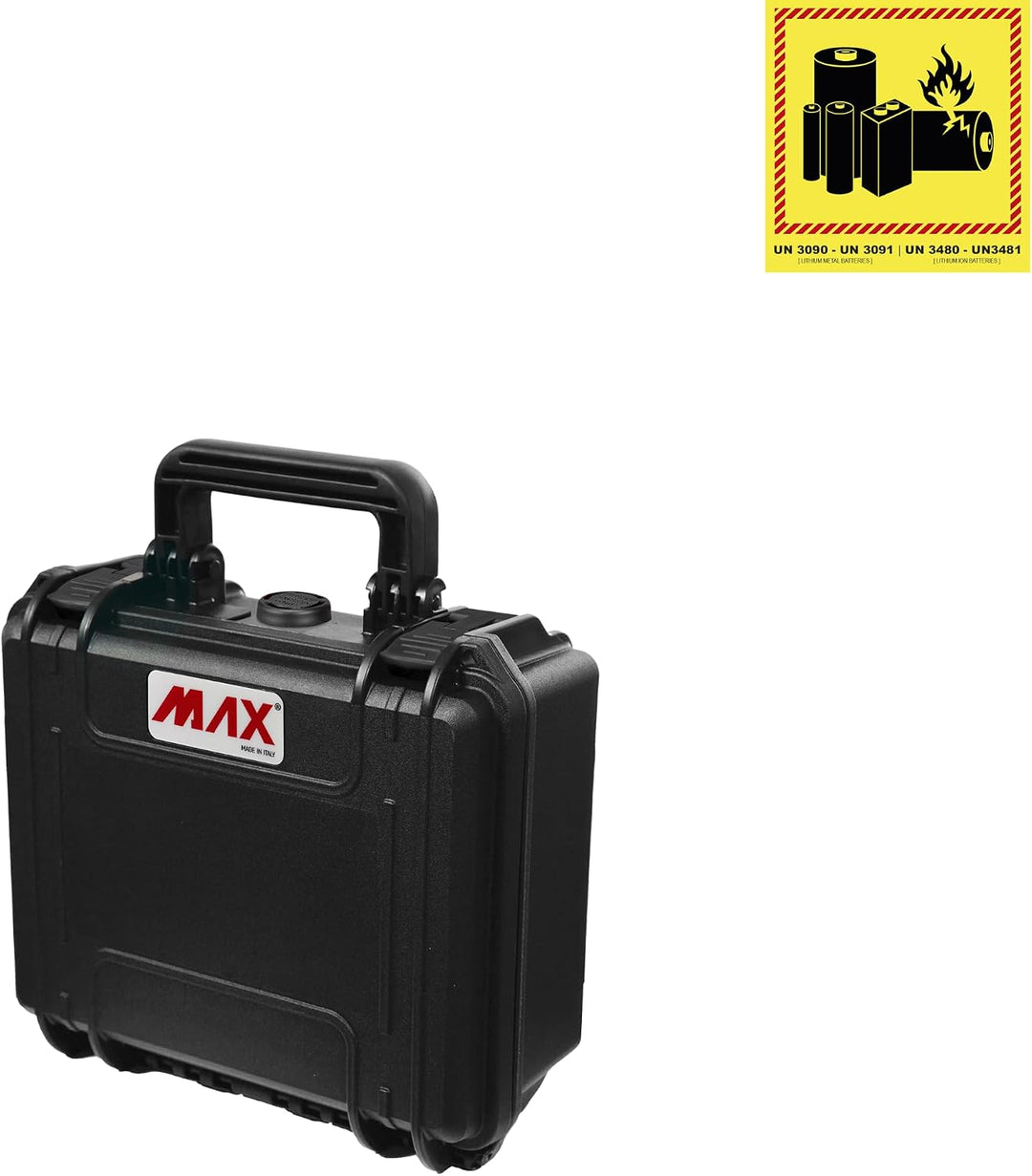 Max MAX235H105S Hartschalenkoffer für Fotografie-Ausrüstung, IP67, wasserdicht, strapazierfähig, Sch
