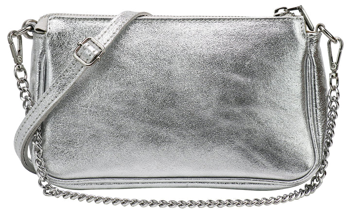 SH Leder Echtleder Schultertasche Umhängetasche Handtaschen Clutch kleine Tasche Abendtasche 23x13cm