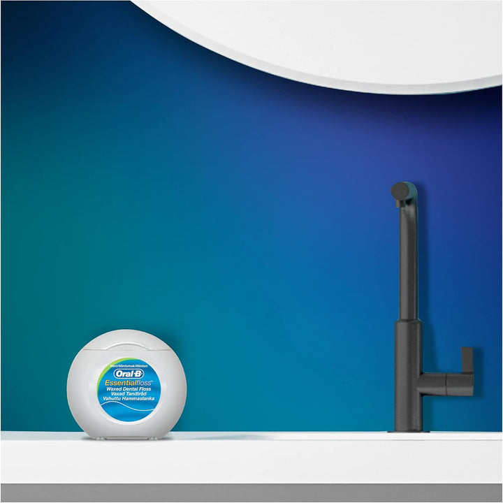Oral-B Essential Zahnseide Minze, 50 m, 12er Pack 12 Stück (1er Pack), 12 Stück (1er Pack)