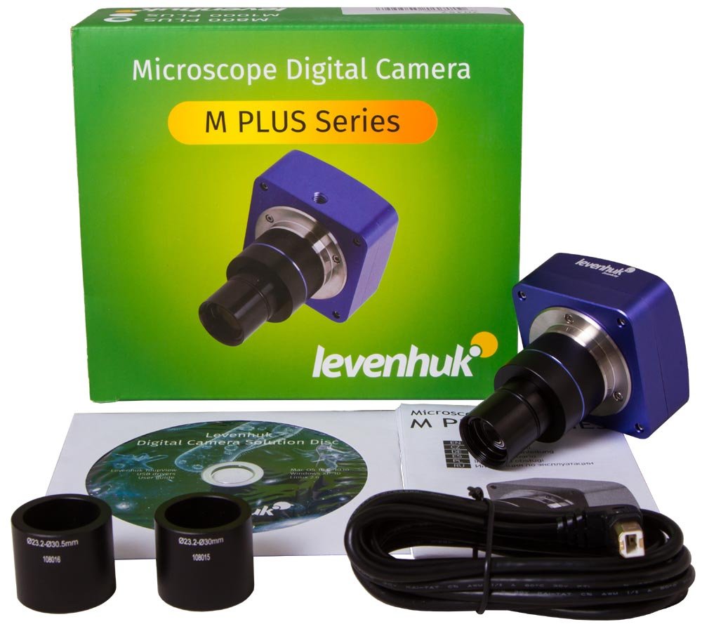 Levenhuk M800 Plus Digitalkamera für Mikroskope, mit Erforderlicher Software (Kompatibel mit Mac, Li