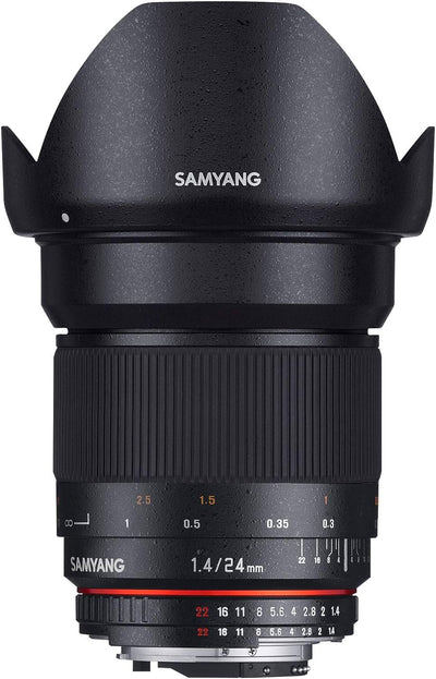 Samyang 24mm F1.4 Objektiv für Anschluss Sony Alpha, Sony Alpha