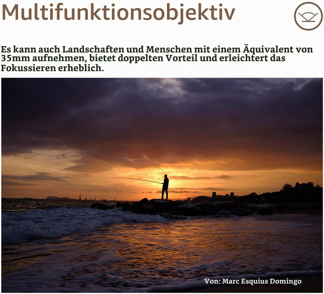 TTARTISAN 23 mm F1.4 APS-C manueller Fokus Kameraobjektiv für Sony E-Mount (E-Mount), Sony E