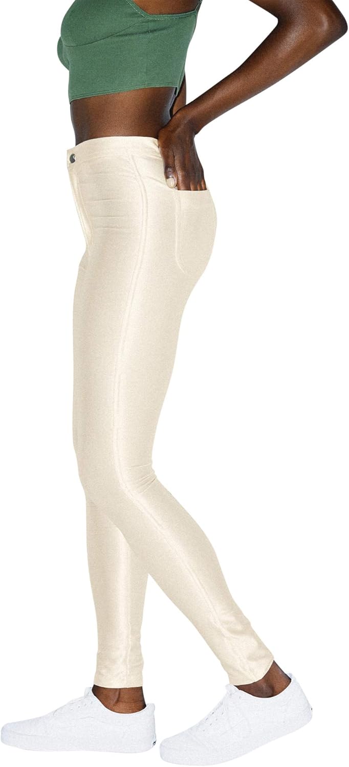 American Apparel Damen Leggings Die Disco-Hose M Pearl, M Pearl