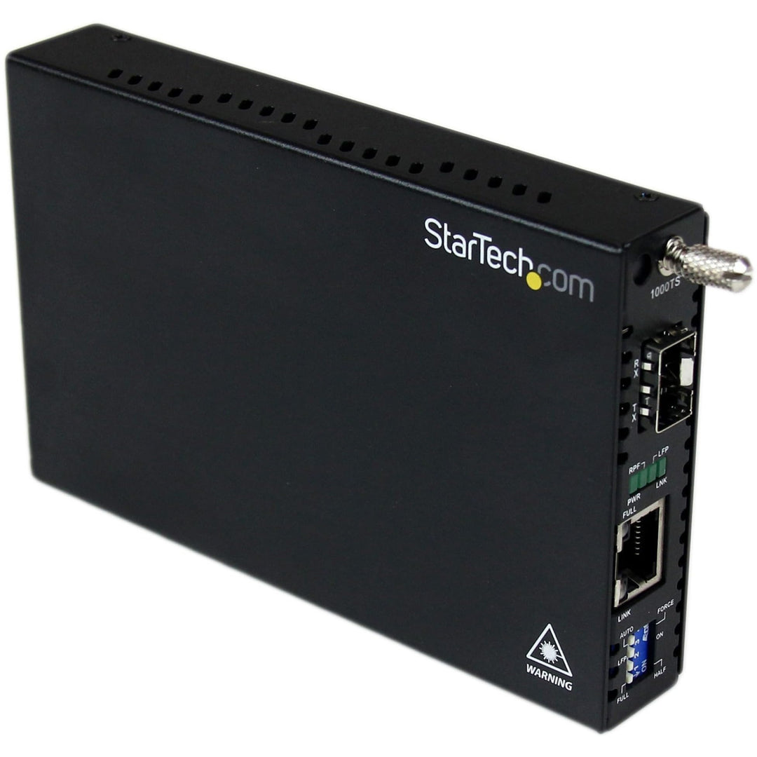 StarTech.com Gigabit Ethernet LWL / Glasfaser Medienkonverter mit SFP, 1000 Mbit/s Multimode Gigabit