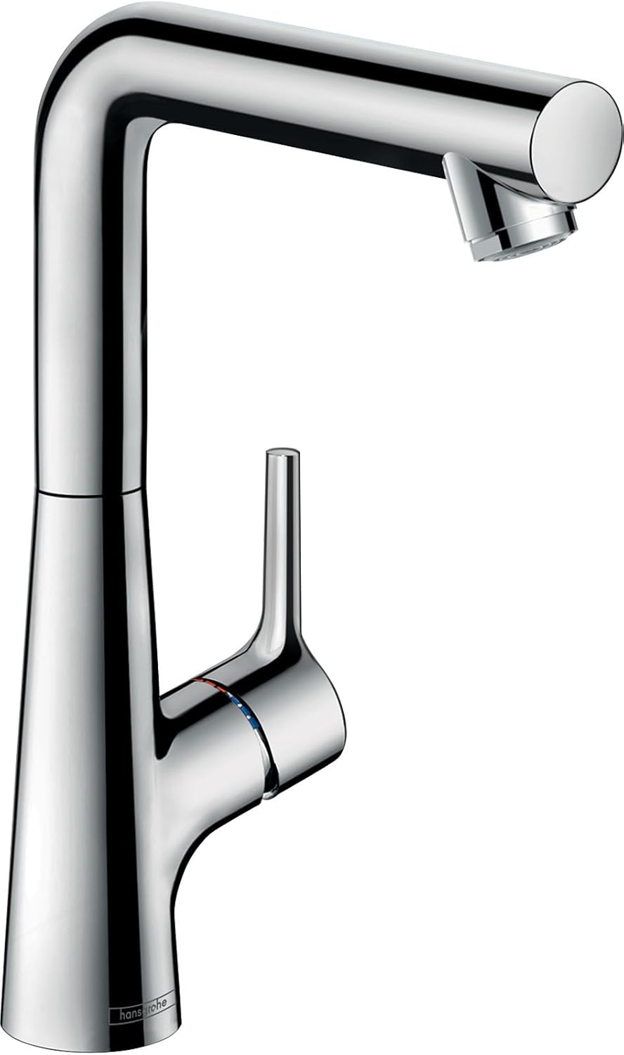 hansgrohe Wasserhahn Talis S (Armatur mit Auslauf Höhe 210, Zugstangen-Ablaufgarnitur und Schwenkaus