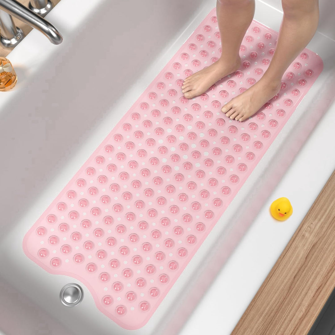 HITSLAM Badewannenmatte rutschfest, 101 x 40cm Extra Lange Antirutschmatte Badewanne, Duschmatte rut
