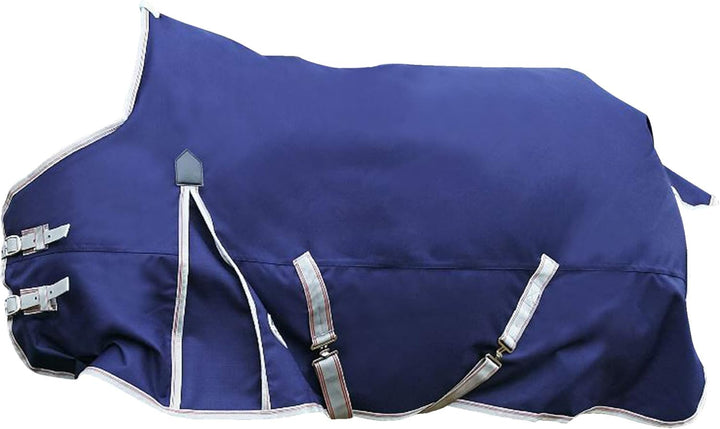 Weatherbeeta Comfitec Essential Standard Hals Lite Plus Navy/Silber/Rot 7ft Navy Silver Red, 7ft Nav