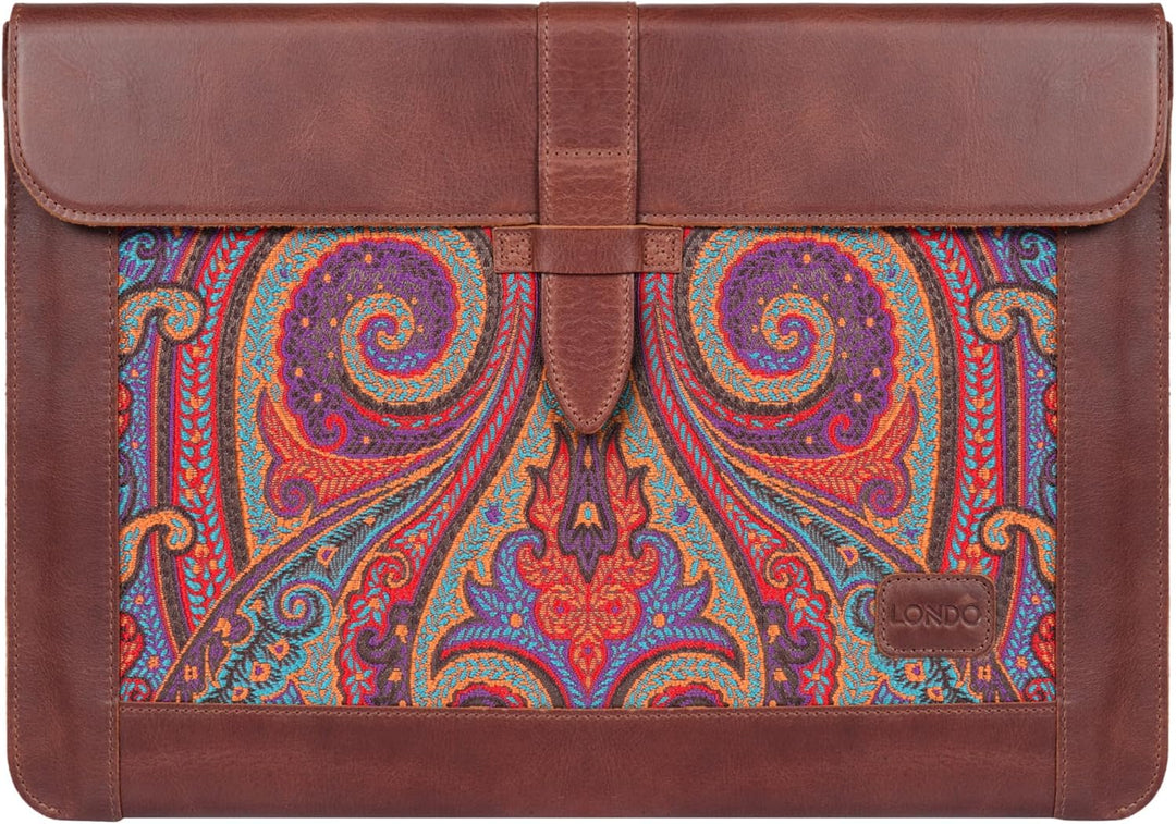 Londo Echtleder Tasche/Hülle Kompatibel mit MacBook Pro - 15 & 16 Zoll (Braun) 15-16 inches Brown, 1