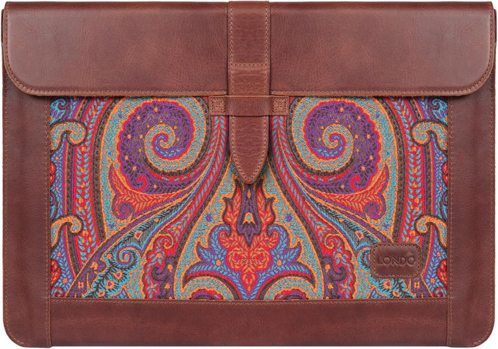 Londo Echtleder Tasche/Hülle Kompatibel mit MacBook Pro - 15 & 16 Zoll (Braun) 15-16 inches Brown, 1