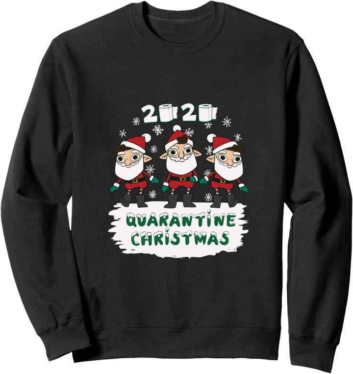 Quarantäne Weihnachten 2020 Gnome Klopapier Geschenk Sweatshirt