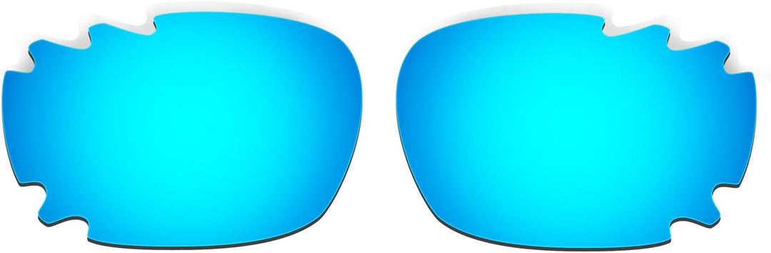 HKUCO Replacement Lenses And Earsocks Rubber Kit For Oakley Racing Jacket Vented, Blue/Black-blue