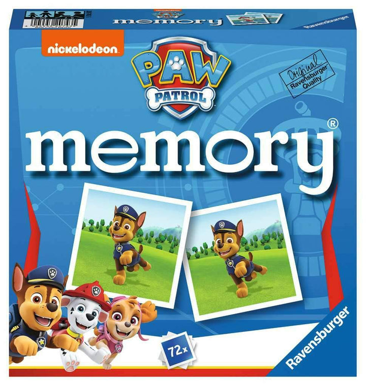 Ravensburger - 20743 Paw Patrol Memory, der Spieleklassiker für alle Fans der TV-Serie Paw Patrol, M
