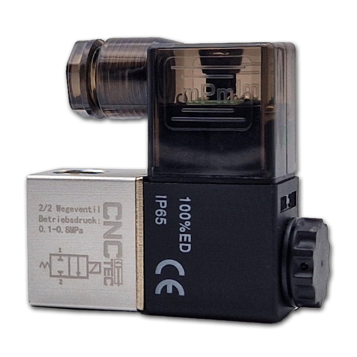 Pneumatik-Ventil 2/2 Wege 1/4" 12 Volt Magnetventil Druckluft-Ventil 2/2 Wege 1/4 12 Volt Dc, 2/2 We
