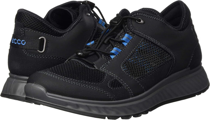 ECCO Herren EXOSTRIDE M LOW GTX Outdoor Schuhe 40 EU Black Olympian Blue, 40 EU Black Olympian Blue
