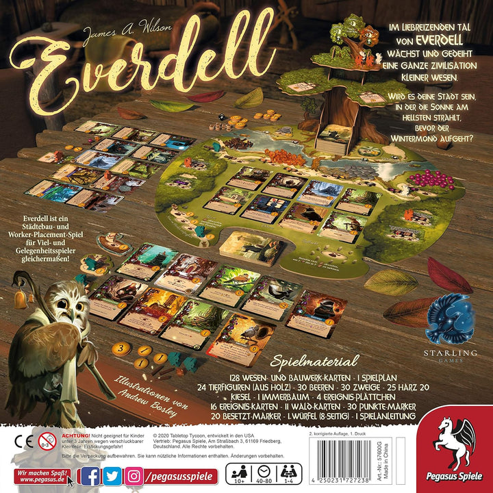 Pegasus Spiele 57600G - Everdell (deutsche Ausgabe) Single, Single