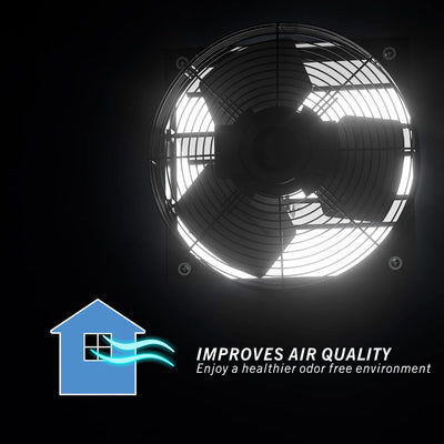 Aygrochy 350mm zu und abluftventilator, Industrie Wandventilator für Heizung, Kühlung, Booster, Wach