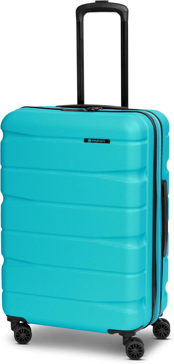Franky Munich 4.0 Koffer Set | Trolley Hartgepäck - Handgepäck Koffer mit 4 Rollen Einer Dehnfalte,