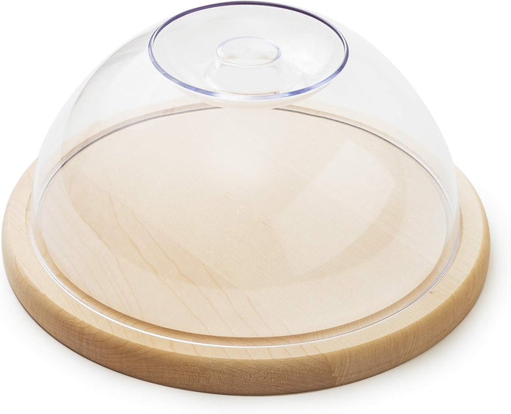 tuuli Kitchen Käseglocke Käsebrett Käseplatte aus Holz Aufbewahrung von Käse Aufschnitt Kuchenbox