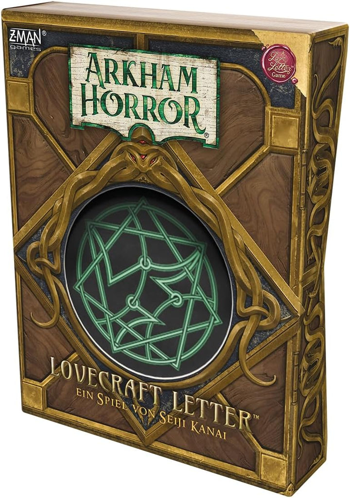 Z-Man Games, Arkham Horror: Lovecraft Letter, Kennerspiel, Kartenspiel, 2-6 Spieler, ab 14+ Jahren,