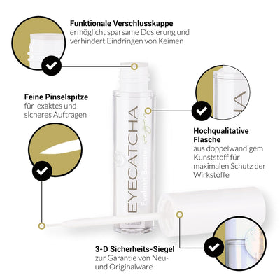 EYECATCHA VEGAN | PREMIUM Wimpernserum für lange Wimpern | MADE in GERMANY | Testsieger | Eyelash Bo