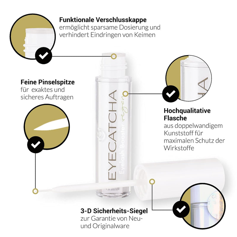 EYECATCHA VEGAN | PREMIUM Wimpernserum für lange Wimpern | MADE in GERMANY | Testsieger | Eyelash Bo