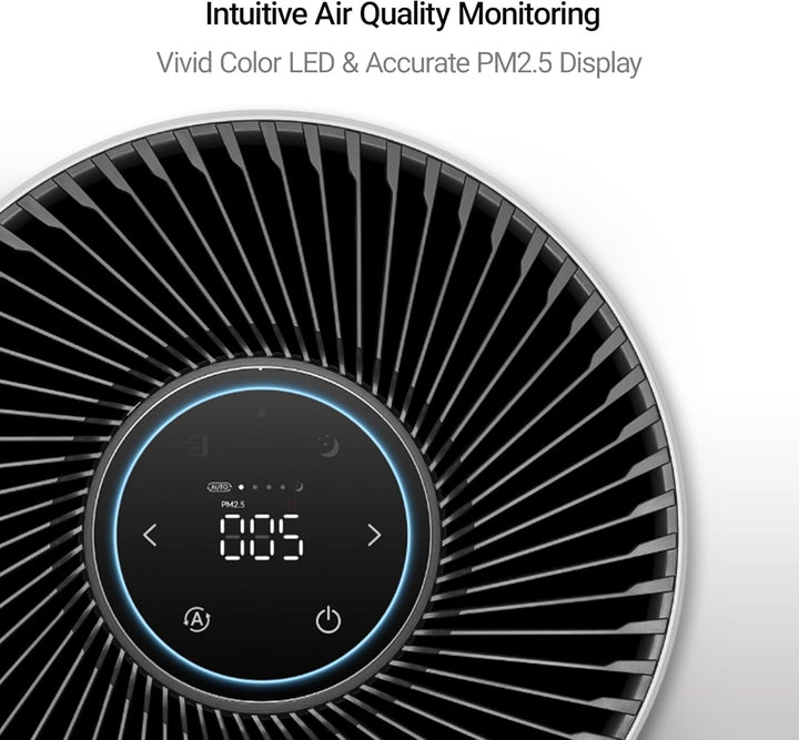 WINIX T800 Smart HEPA Luftreiniger WiFi Alexa, 99,99% Filterleistung, CADR 500m³/h für 120m² Raucher