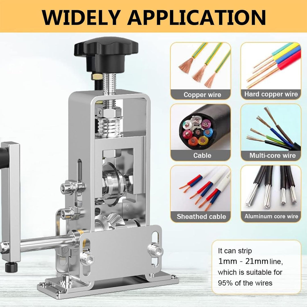 Firulab Portable Wire Stripper Machine, Electric & Manual Wire Stripping Machine, Copper Wire Stripp