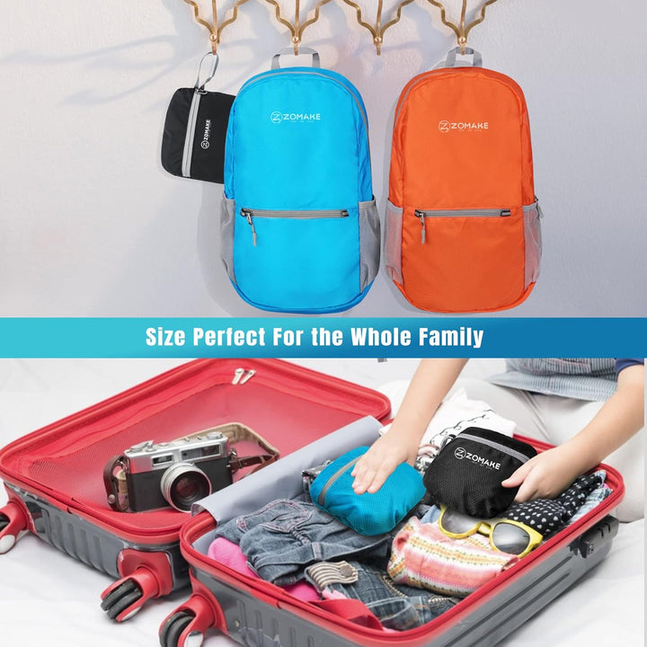 ZOMAKE Ultraleicht Faltbarer Rucksack Packbare Backpacks 20 L, Kleiner Faltbar Rucksäcke Wanderrucks
