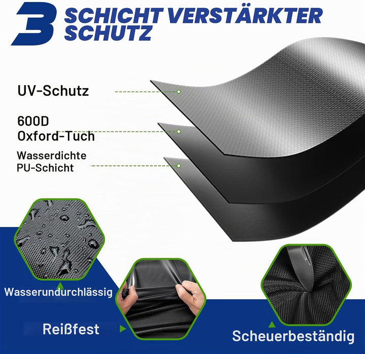 Abdeckhaube für Gasflasche 11 kg, Gasflaschenhülle 33x66cm 600D Oxford Gewebe, Gasflasche Abdeckung