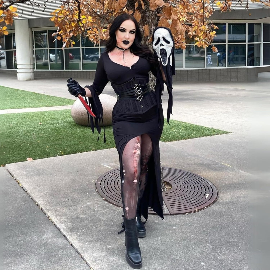 Leg Avenue 3744 - Maxi Gothic Kleid , Grösse S/M (EUR 36-38), S/M (EUR 36-38)