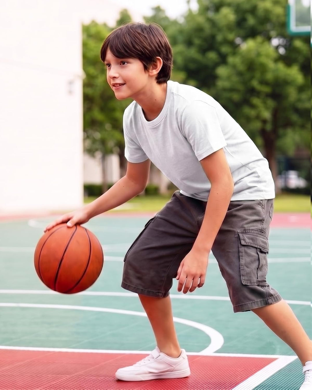 LAPASA Kinder T Shirt 100% Baumwolle 4er Pack Unisex 3-13 Jahre/ 95-165 Jungen Mädchen K01 13 Jahre