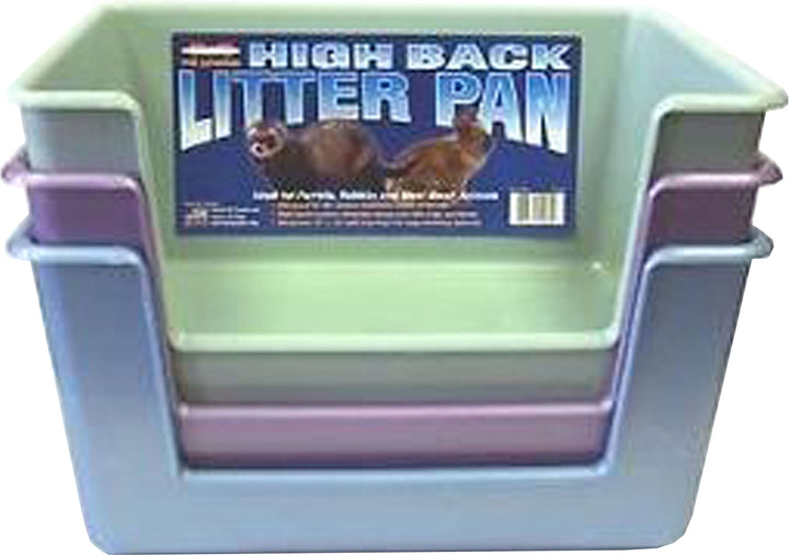 Marshall High Back Ferret Litter Pan (Single Pan. Colors May Vary.) violett High-Back, violett High-
