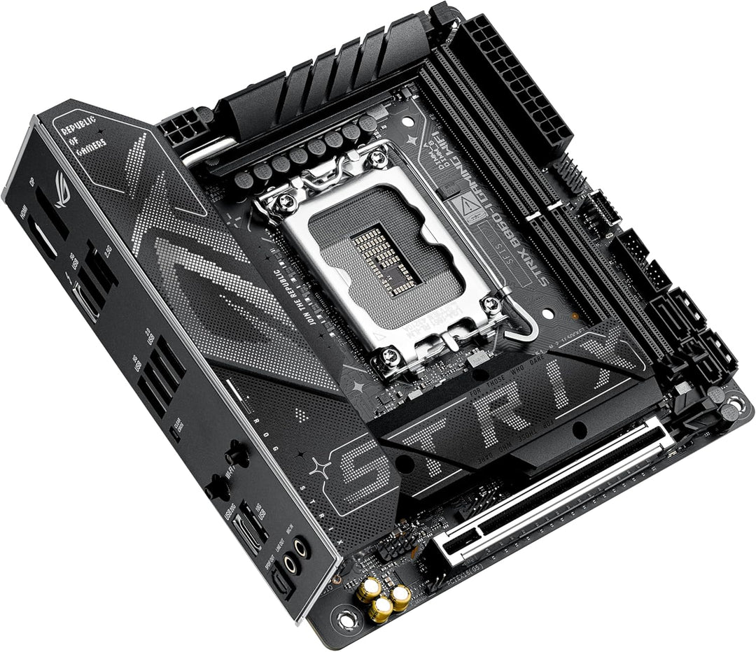 ASUS ROG STRIX B760-I GAMING WIFI Mainboard Sockel Intel LGA 1700 (Intel B760, Mini ITX, DDR5 Speich