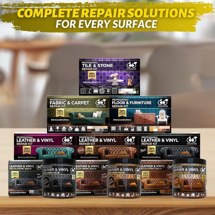 Coconix Reparaturset für Stoff und Teppich – Reparatur von Autositzen, Couch, Möbeln, Polstern oder