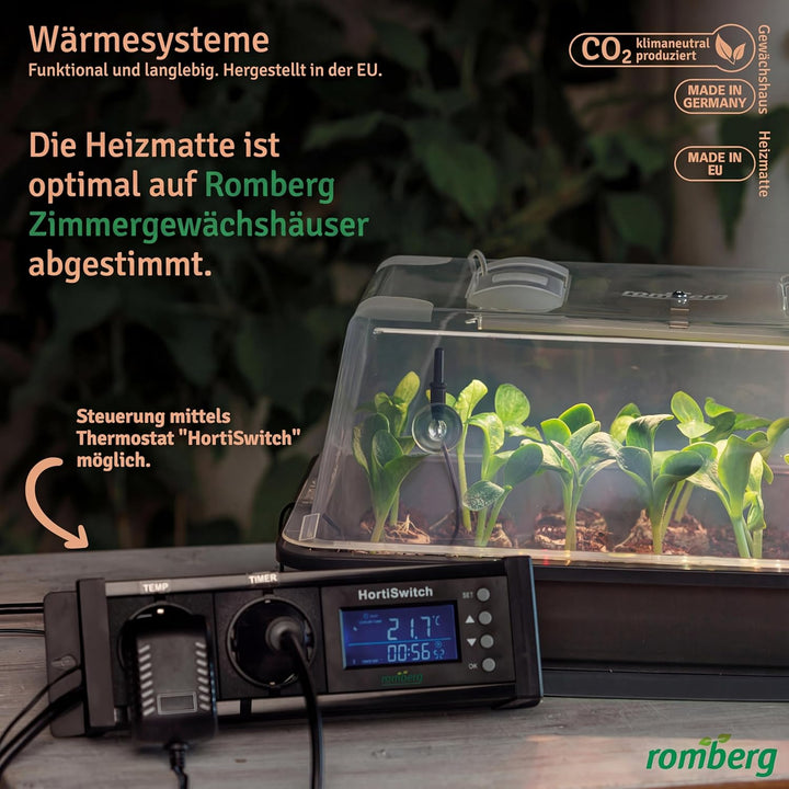Romberg Heizmatte Style | passend für die Gewächshäuser BoQube M und L Plus | Leistung 14 Watt | 40