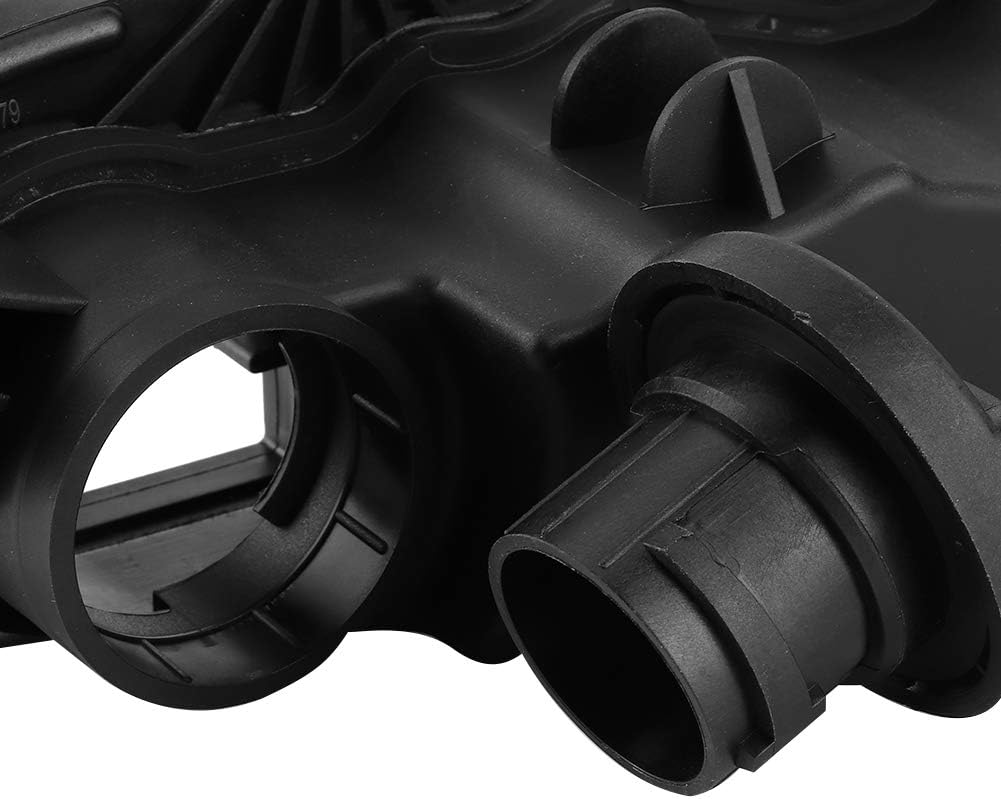 Motorventil Kipphebelabdeckung, Qiilu Kipphebelabdeckung und Dichtung Passend für Citroen 1.6 HDI Be