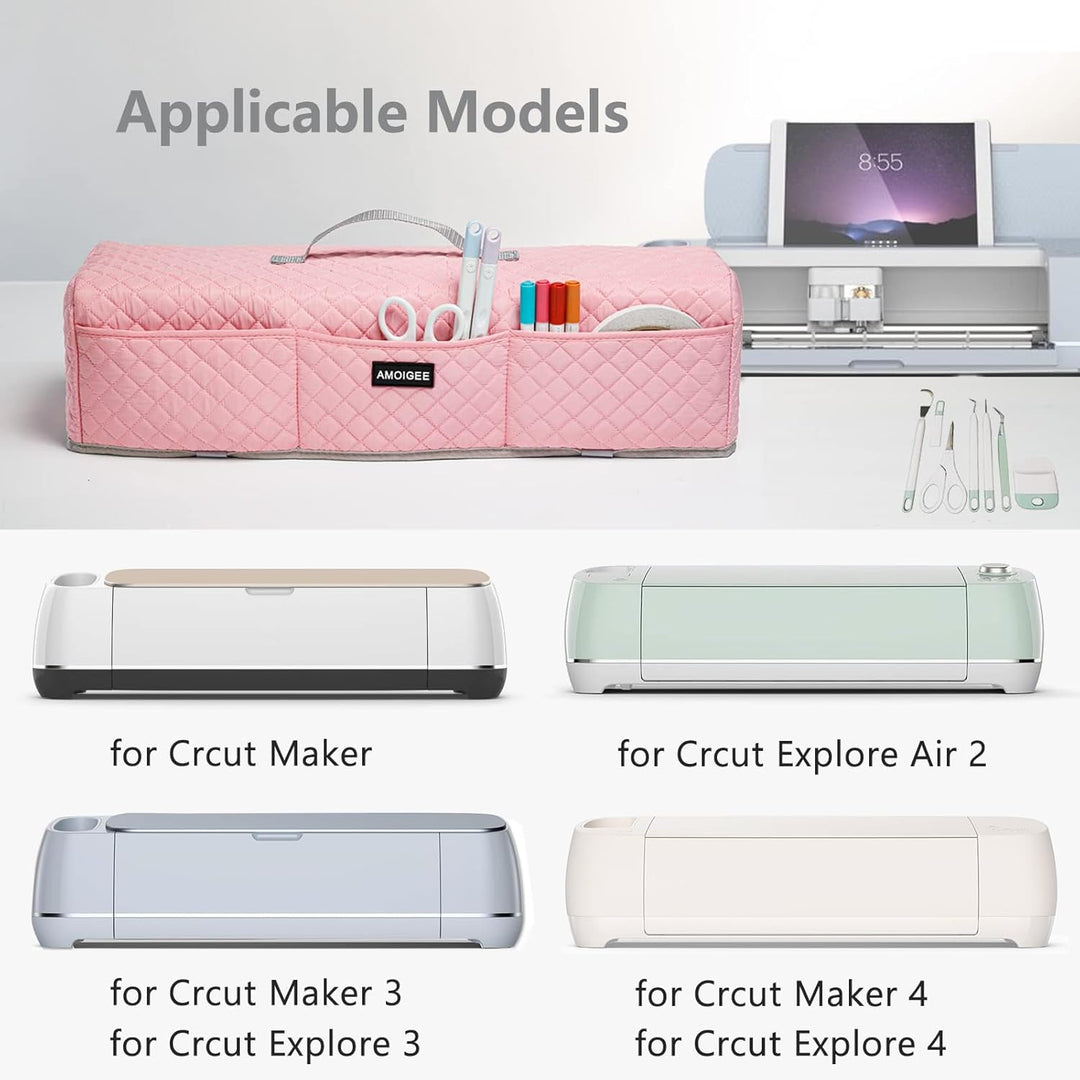 AMOIGEE Gepolsterter Staubschutz, kompatibel mit Cricut Maker, Cricut Maker 3, Explore Air 2, Cricut