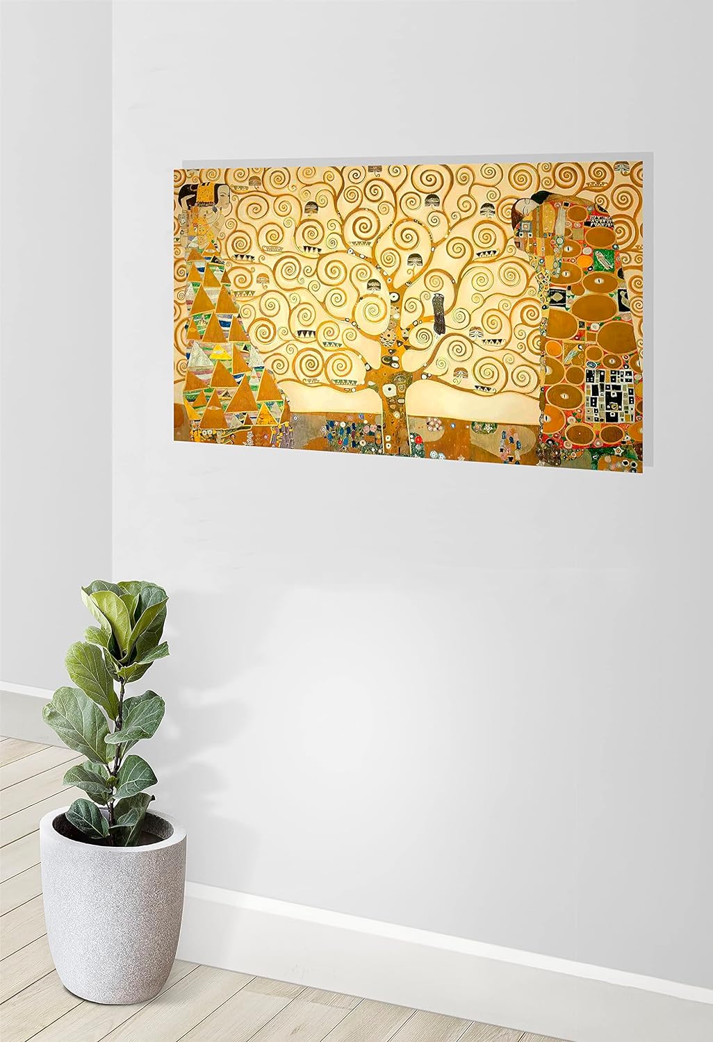 Der Baum des Lebens von Gustav Klimt Abstrakte Leinwanddrucke Wandkunst Bilder zum Aufhängen 86 x 61