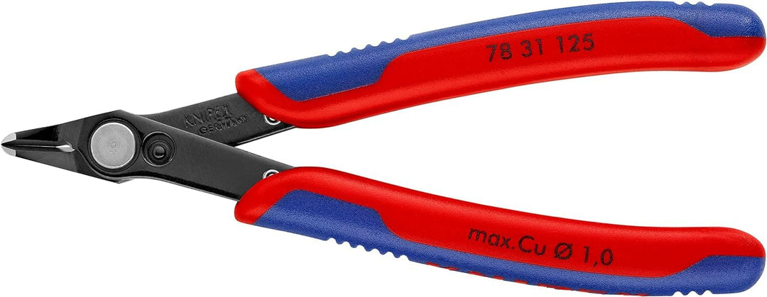 KNIPEX Electronic Super Knips brüniert, mit Mehrkomponenten-Hüllen 125 mm 78 31 125 Mit Mehrkomponen