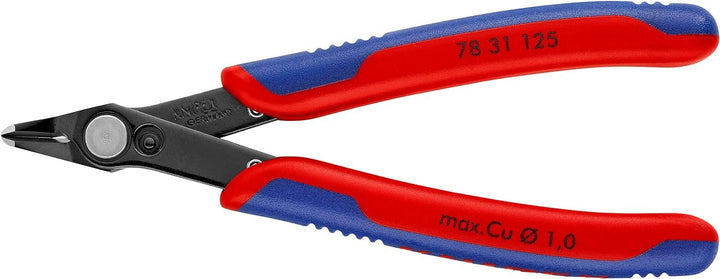 KNIPEX Electronic Super Knips brüniert, mit Mehrkomponenten-Hüllen 125 mm 78 31 125 Mit Mehrkomponen