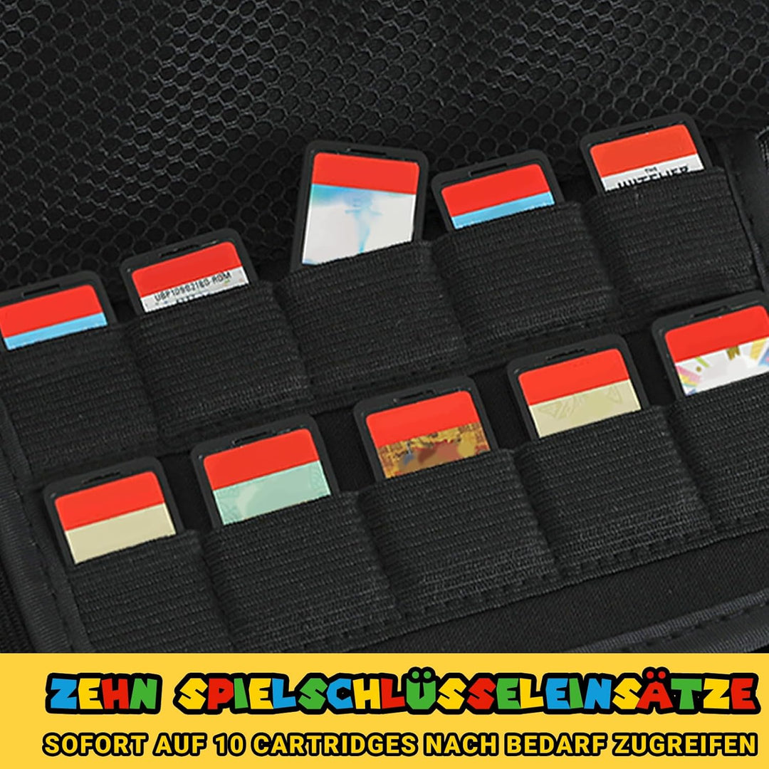 Switch 2 Tasche Kompatibel mit Switch 2 2025, Niedliche Tragbare Switch Hülle Protable Hard Shell Tr