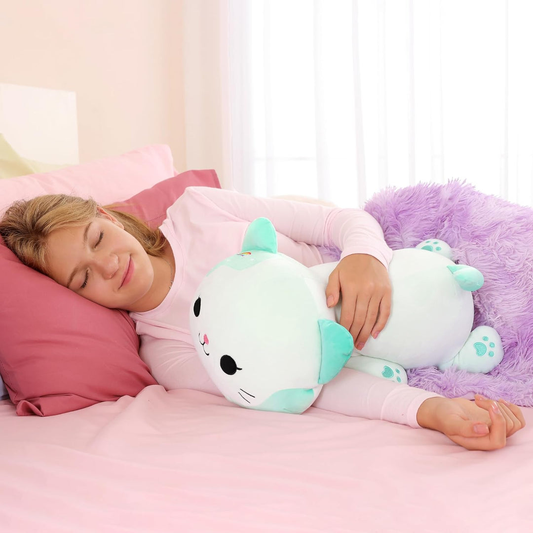 shownicer Plüschtier Katze Kuscheltier Stofftier Kawaii Katze Plüsch Kissen Spielzeug Kätzchen Plüsc