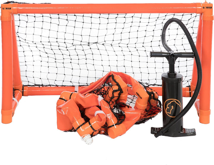 Phoenix Sporting Goods Unisex-Jugend Gorilla Training Aufblasbares Hockey-Tor, Orange/Noir, TU