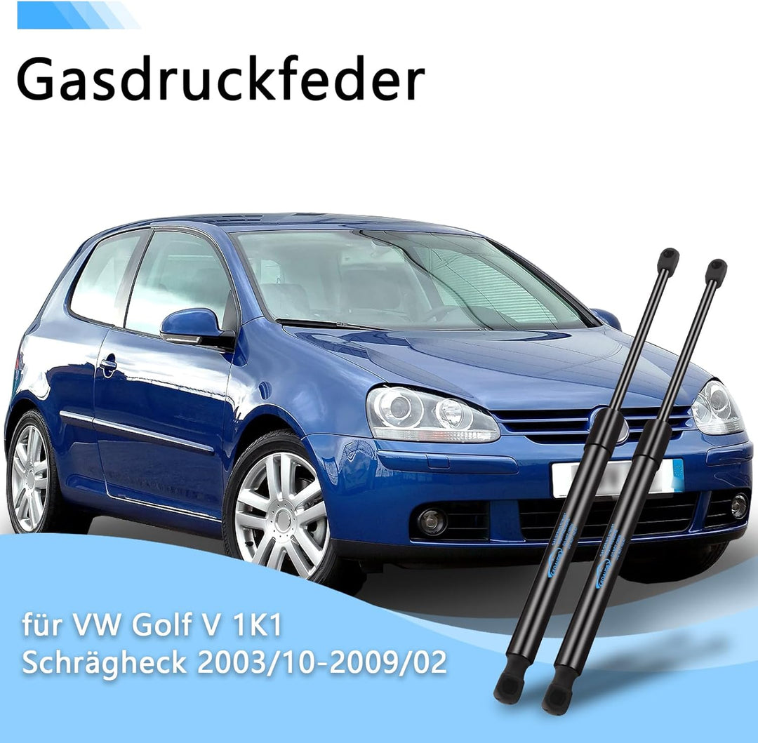 2x Heckklappendämpfer für VW Golf V 1K1 Alle Motoren Schrägheck 2003-2009 Gasfeder Heckklappe Gasdru