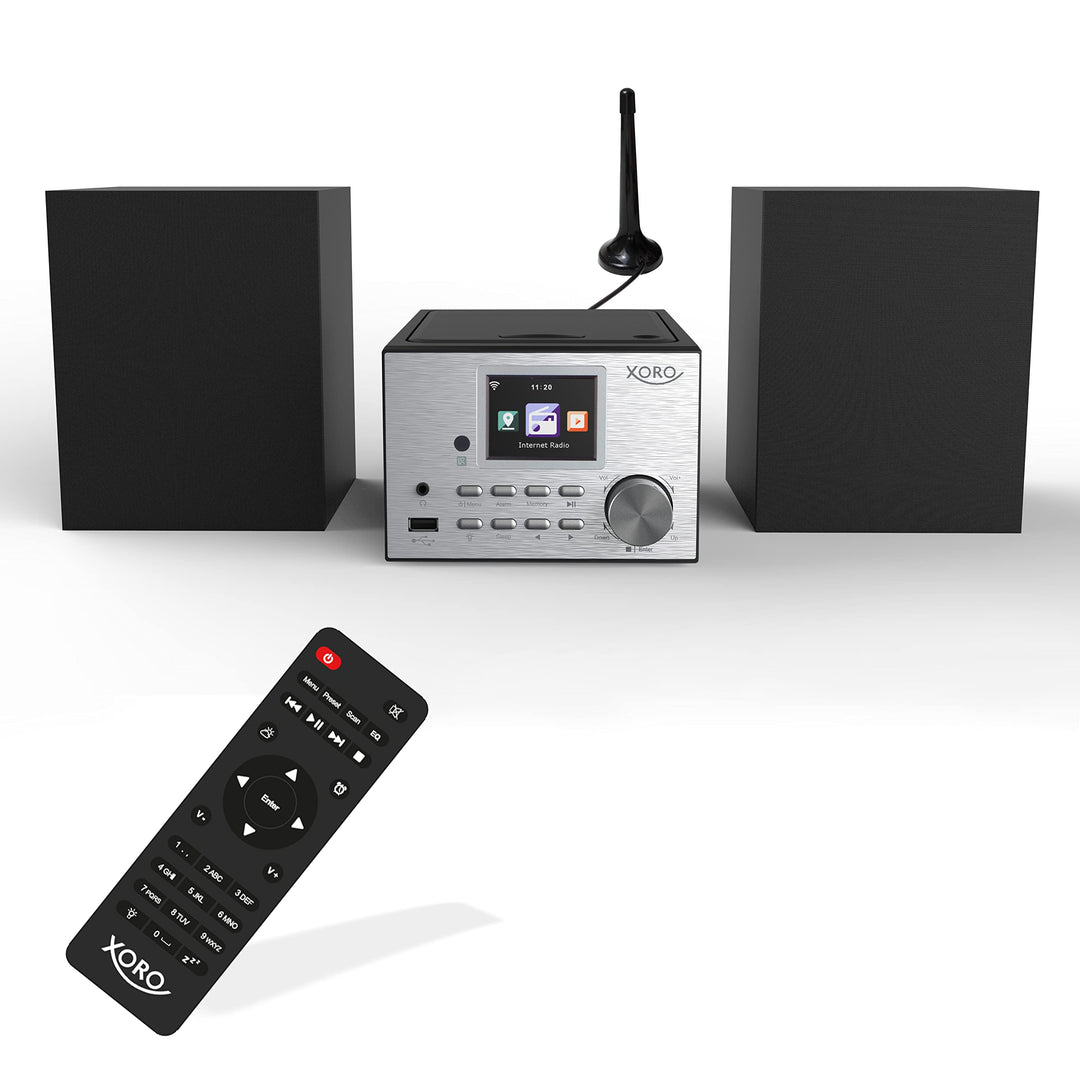 XORO HMT 500 PRO V2 - Mikro Stereoanlage (Internet-/DAB+/UKW-Radio, CD Player, Bluetooth, USB Mediap