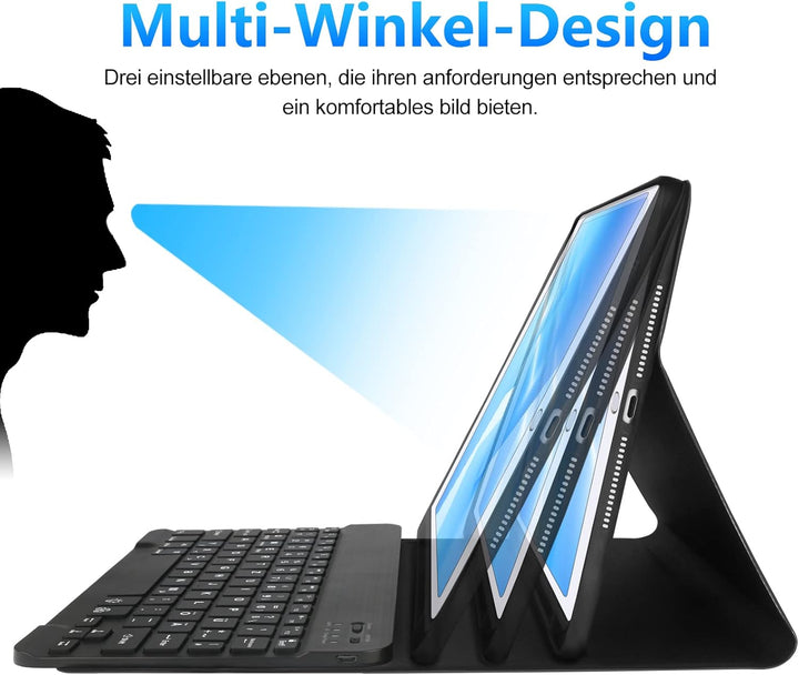 IVEOPPE iPad 6.Generation Hülle mit Tastatur, iPad Hülle mit Tastatur für iPad 6.Generation 2018/iPa