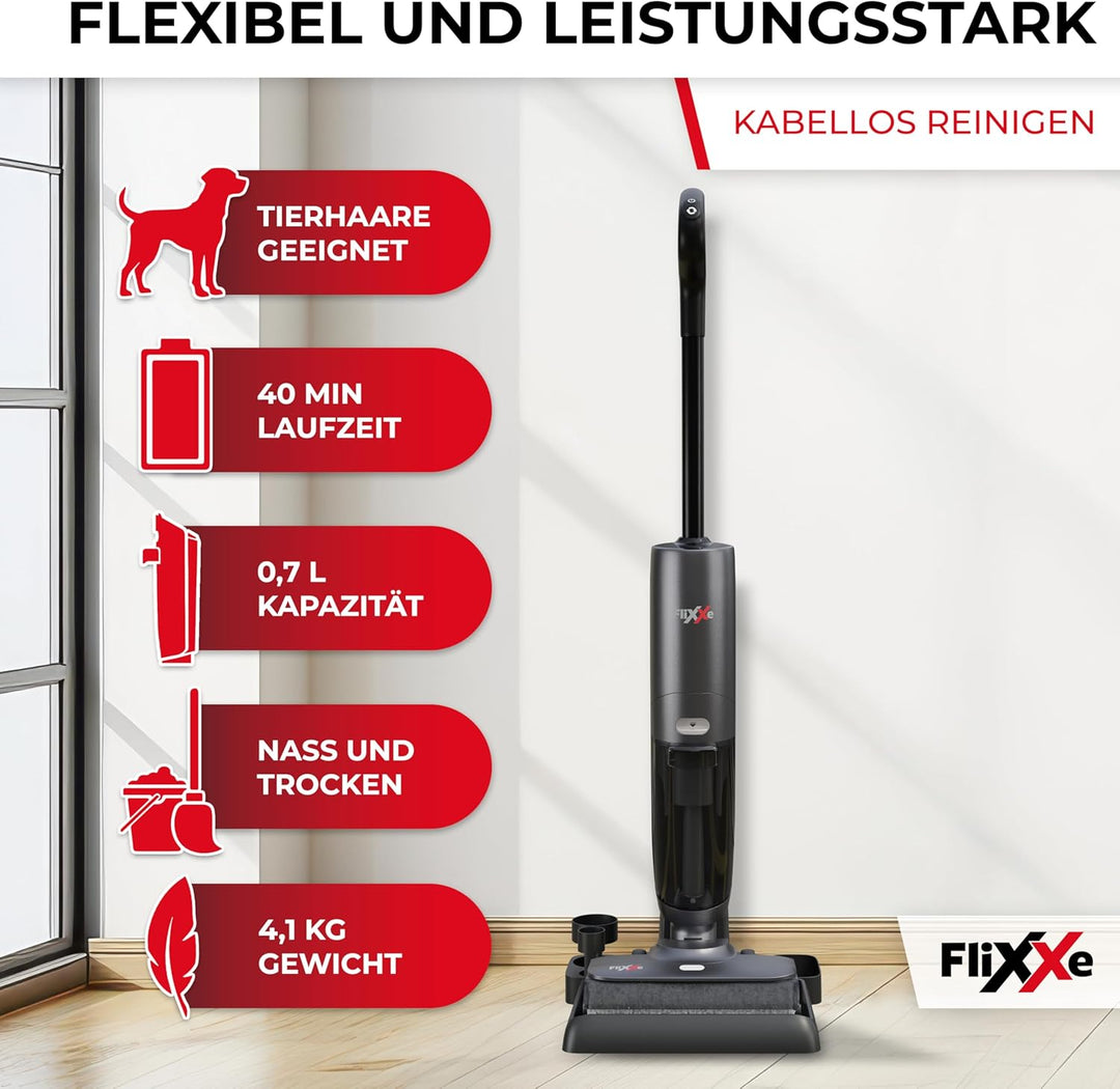 X3 2in1 Nass Trockensauger Staubsauger mit Wischfunktion [DEUTSCHE Marke] Saugwischer Wischsauger ka