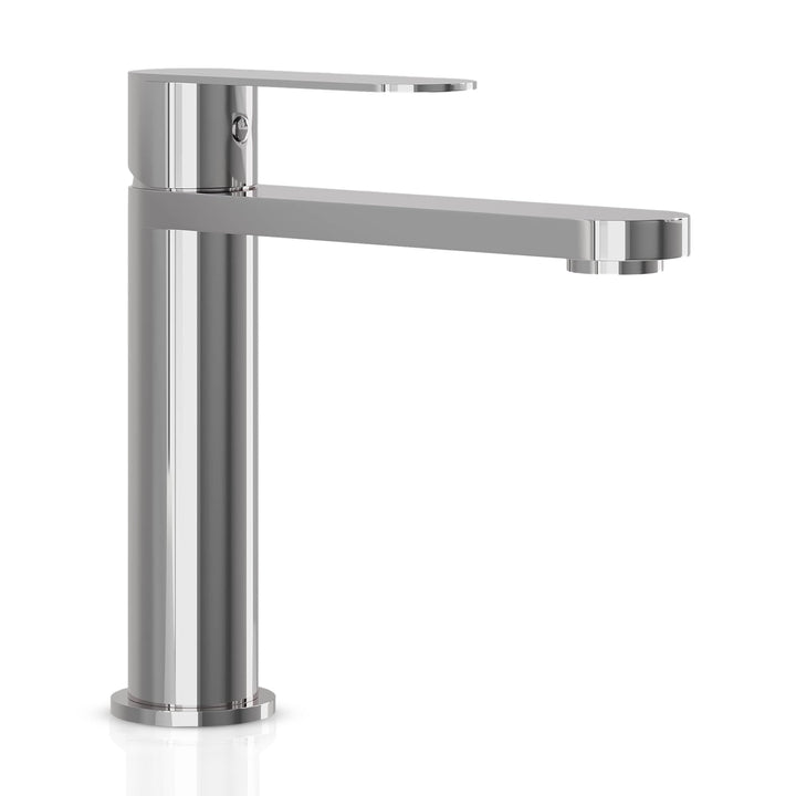Tarnby Wasserhahn Bad – Waschtischarmatur 17,3 cm, Waschbeckenarmatur Chrome, Anti-Fingerprint & Ein